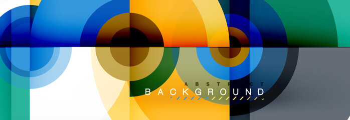 Abstract background circle design
