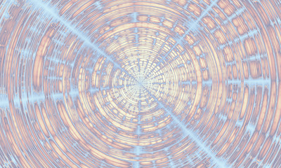 Abstract cosmic swirl for art projects. 3D illustration