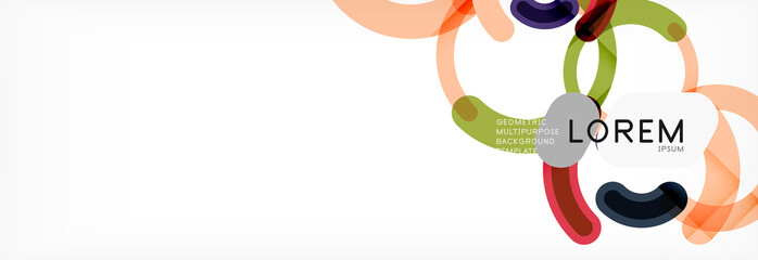 Linear design circle background