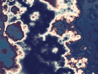 Abstract sky, background for art projects, business, banner, template, card. 3D illustration, computer-generated fractal