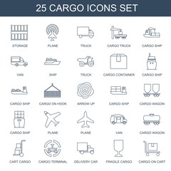 25 cargo icons