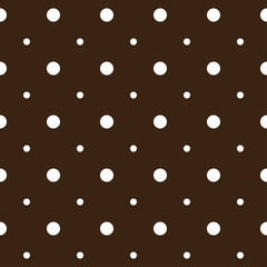 Polka dot fabric. Seamless background pattern.