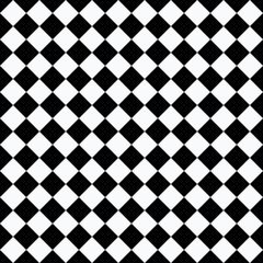 Argyle seamless pattern. Black and white geometric background. Vector illustration.