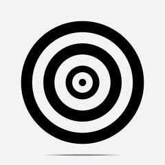Goal icon. target. Vector illustration. 