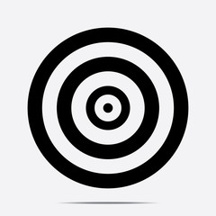 Goal icon. target. Vector illustration. 