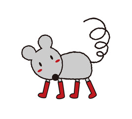 お洒落なネズミさん