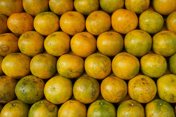 fresh orange in the market