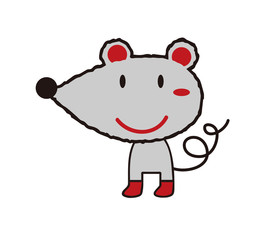 お洒落なネズミさん