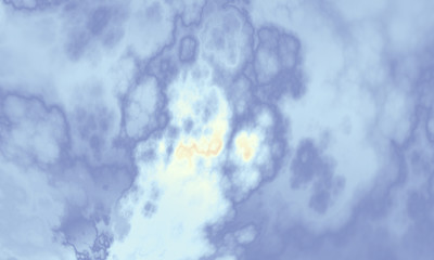 Abstract beautiful sky. 3D illustration, computer-generated fractal