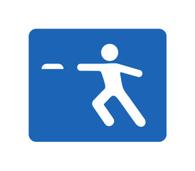 Playing flying disc symbol