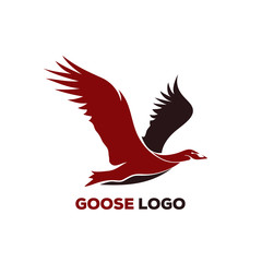 flying goose logo design template