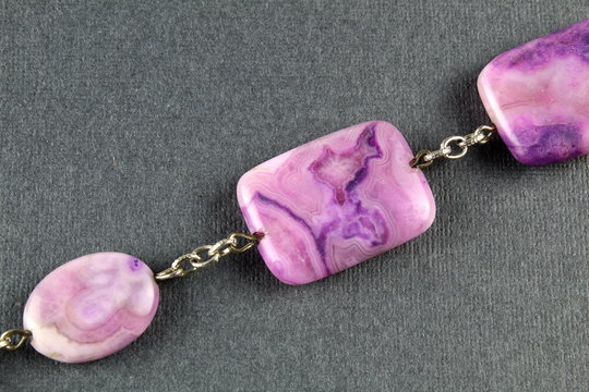 Bracelet of natural stone sugilite.