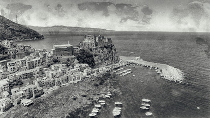 Beautiful coastline of Calabria in summer season