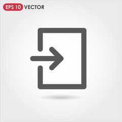 login logout account ui web button. ui elements. login logout vector icon for web, mobile and user interface design