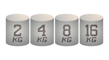 many weight symbol illustration