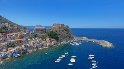 Scilla aerial view, Calabria