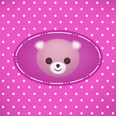 baby bear face illustration