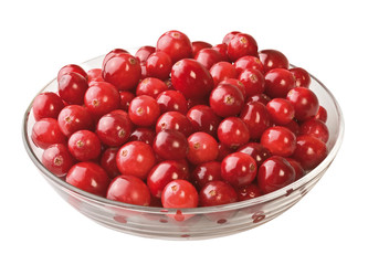 Cranberries in Glasschale