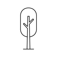 Tree Icon. isolated on white background