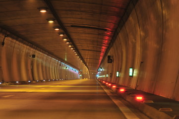 highway tunnel in the alps