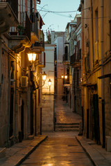 Fototapeta na wymiar Street in Barletta city, region Puglia, Italy