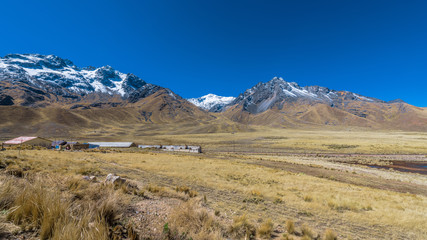 High mountain pass in the Peruvian Andes