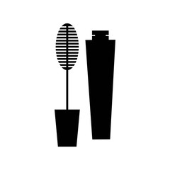 Mascara monochrome icon - vector