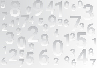 On a light background are different numbers.