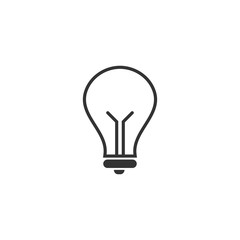 Lightbulb icon design template vector illustration