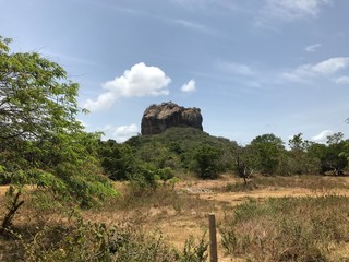 Fototapeta na wymiar Sigiriya Rock from a Distance