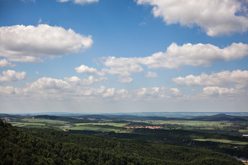 panoramic view of harzmountain