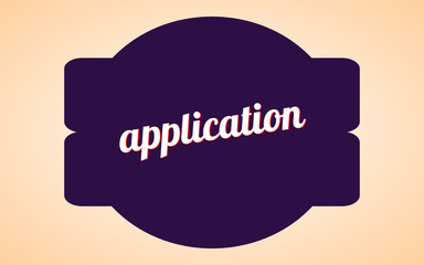 Application text banner.
