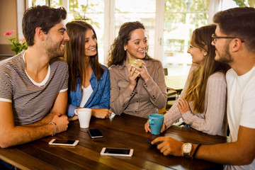 Friends at the cafe