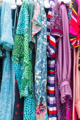 Background pattern of vintage clothing .