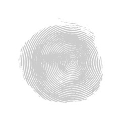 Gray asymmetrical grunge concentric circle