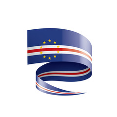 Cape Verde flag, vector illustration on a white background