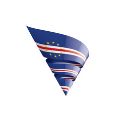 Cape Verde flag, vector illustration on a white background