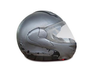 Used motorbike helmet