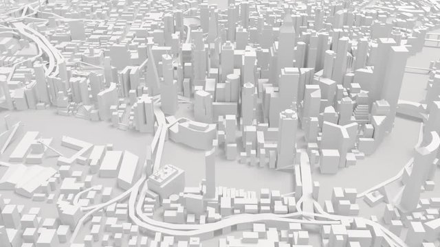 city background, paper style