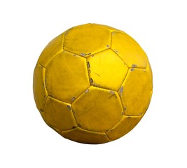 Yellow soccer ball