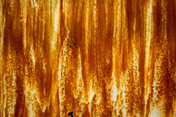 Background of the rusty metal plate on the ship close up.