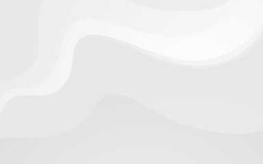 Abstract gray wavy shape composition, white background vector