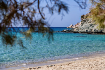 Beautiful beach on Paros island, Greece