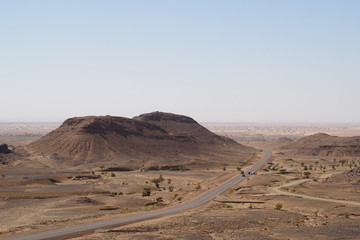 Im Süden Marokkos, Ausblick in die Sahara, bei Mhamid
