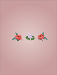 abstract background with flowers