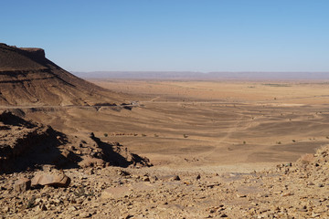 Süd-Marokko: Tizi-Beni-Selmane, Aussicht nach Norden