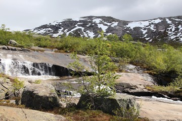 Fototapeta na wymiar Norway mountain hike