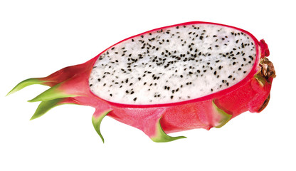 Halbe rote Drachenfrucht