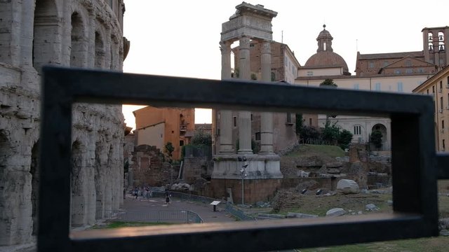 Roma (Patrimonio de la Humanidad). SPQR. Ciudad Eterna. Teatro Marcelo y Templo de Apolo Sosiano. Lazio, Italia, Europa.  