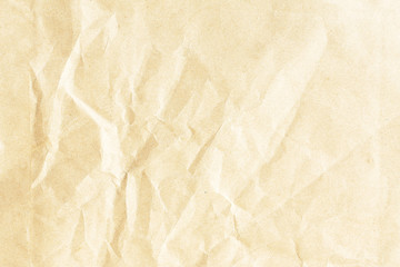 Old brown crumpled paper texture